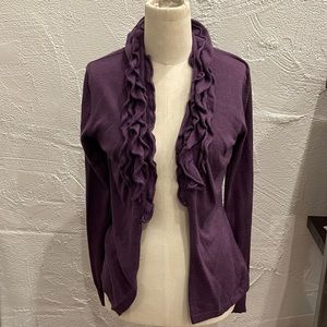 MERONA RUFFLE CARDIGAN